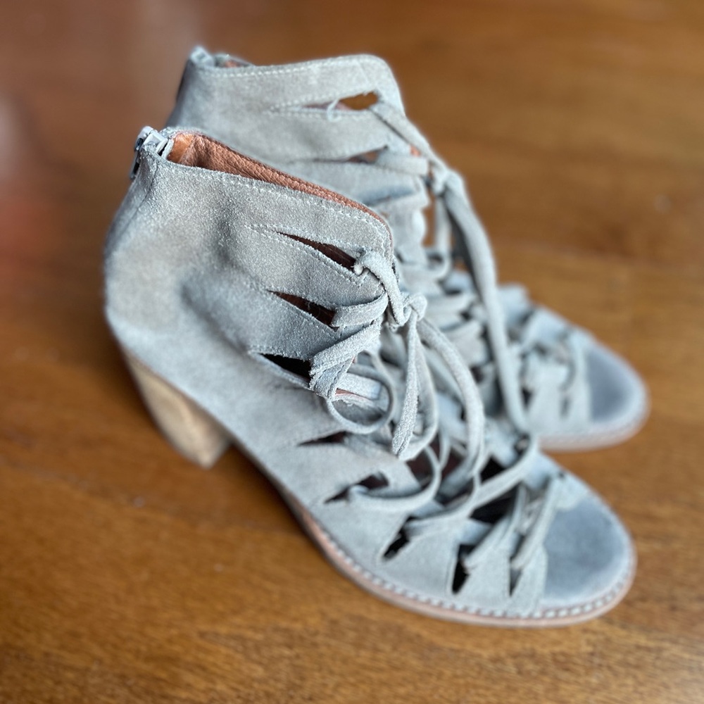Suede Gladiator Booties